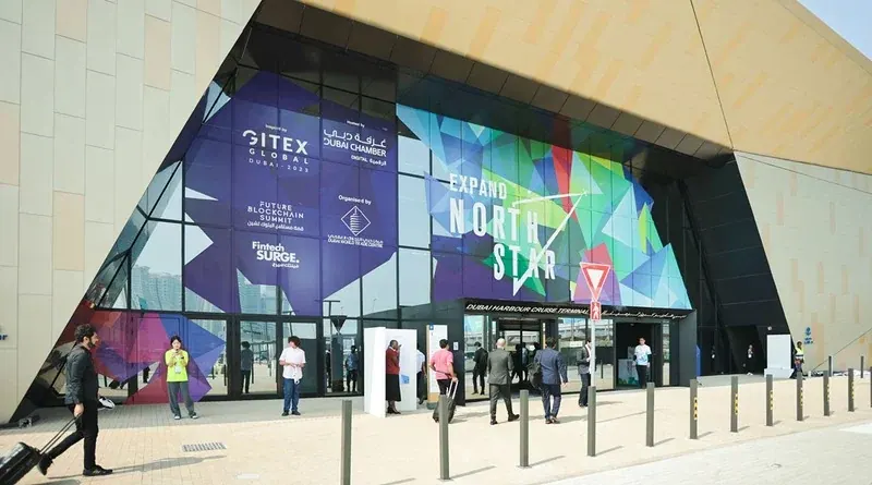 The GITEX GLOBAL and Expand North Star venue entrance in Dubai
